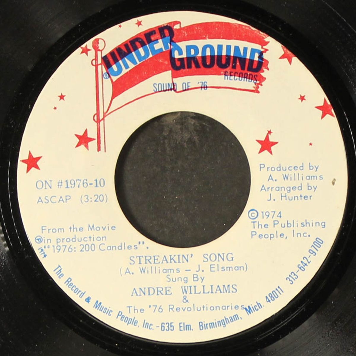 streakin' song / left-right american march by ANDRE WILLIAMS