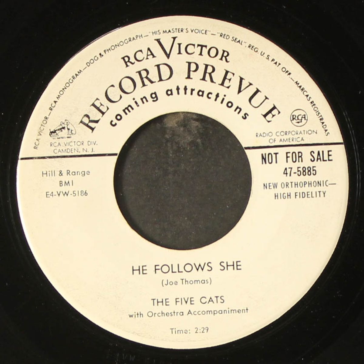 he follows she / santa lucia by FIVE CATS