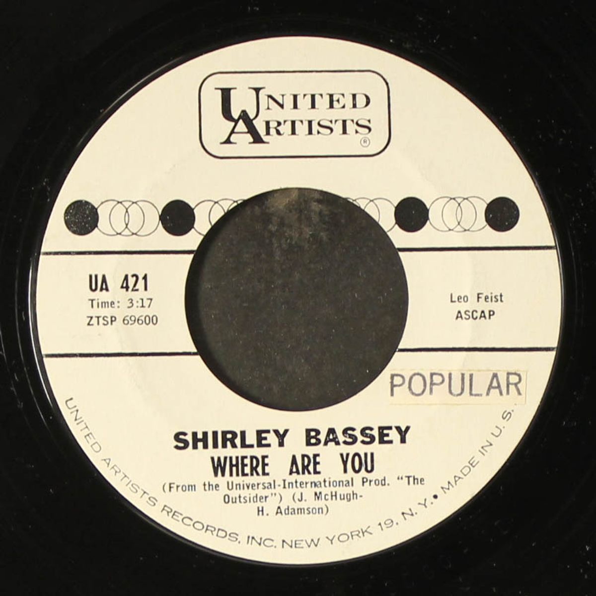 climb every mountain / where are you by SHIRLEY BASSEY