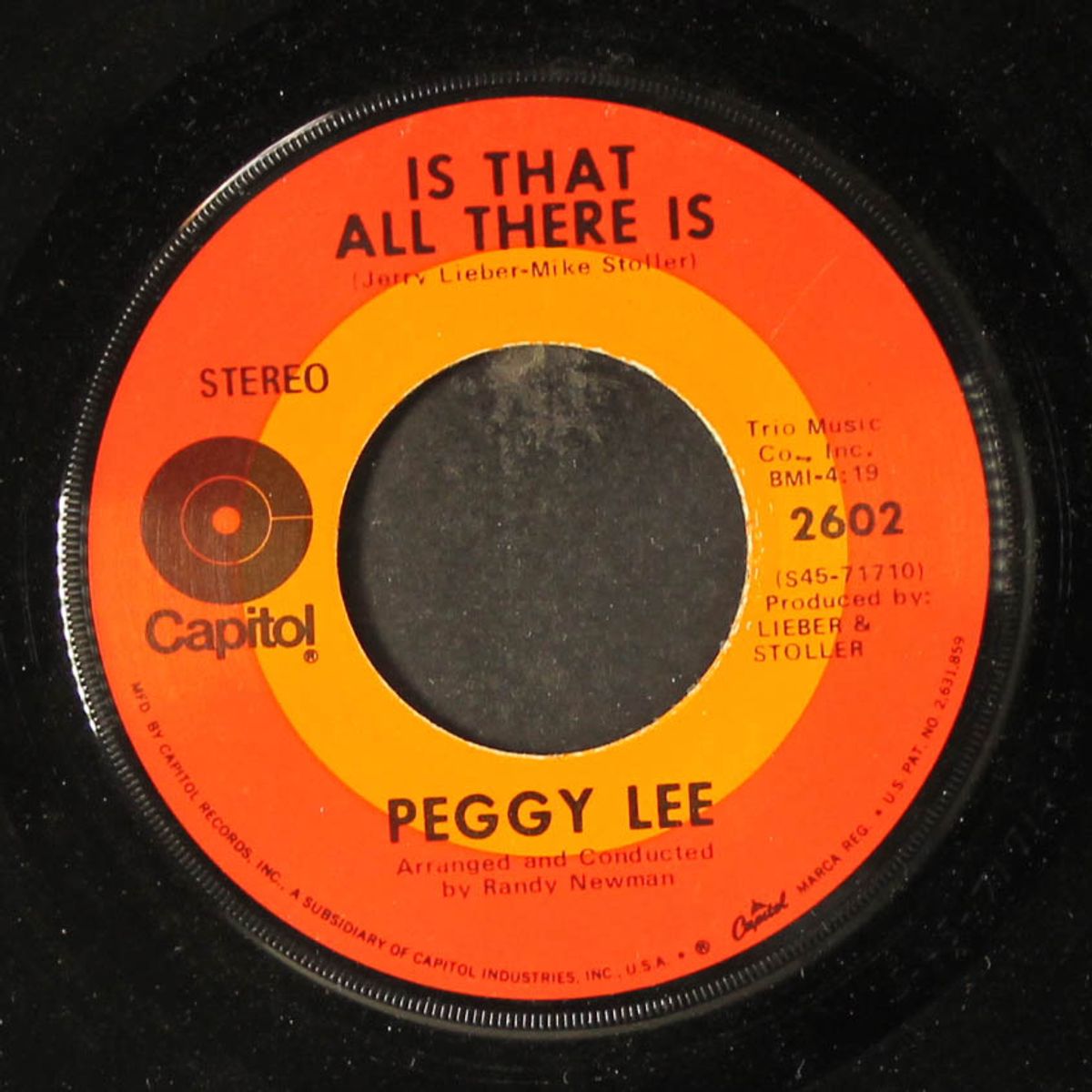 is that all there is / me and my shadow by PEGGY LEE