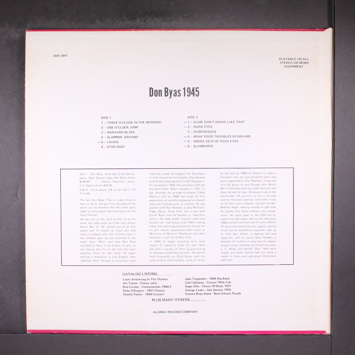 1945 by DON BYAS