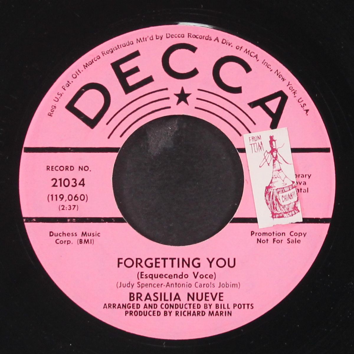 my heart loves the samba / forgetting you by BRASILIA NUEVE
