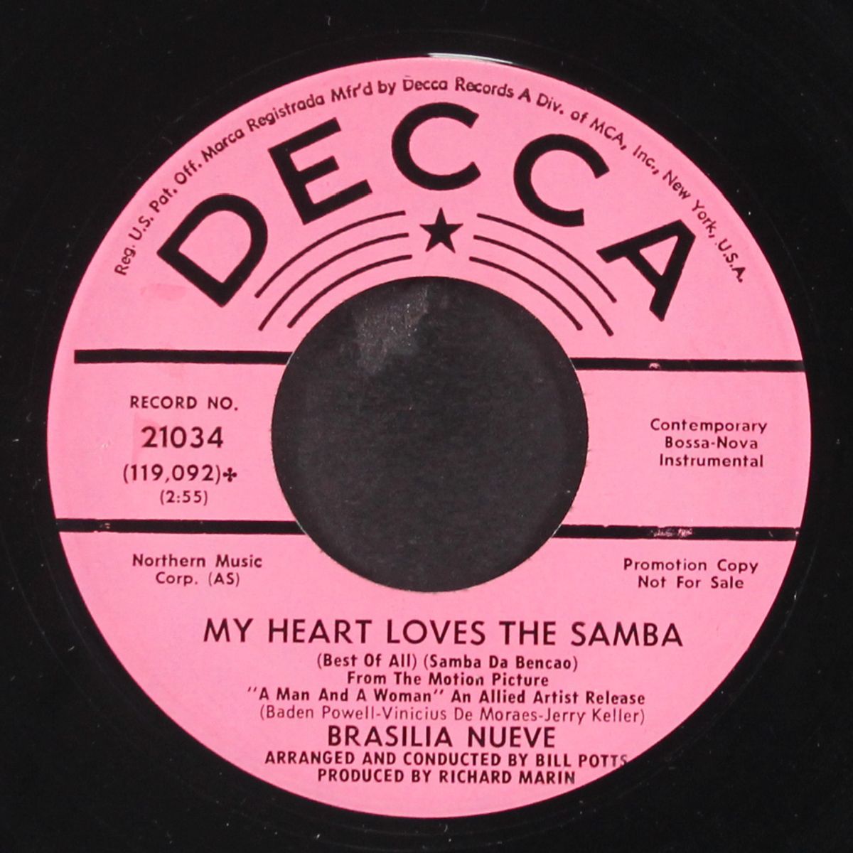 my heart loves the samba / forgetting you by BRASILIA NUEVE
