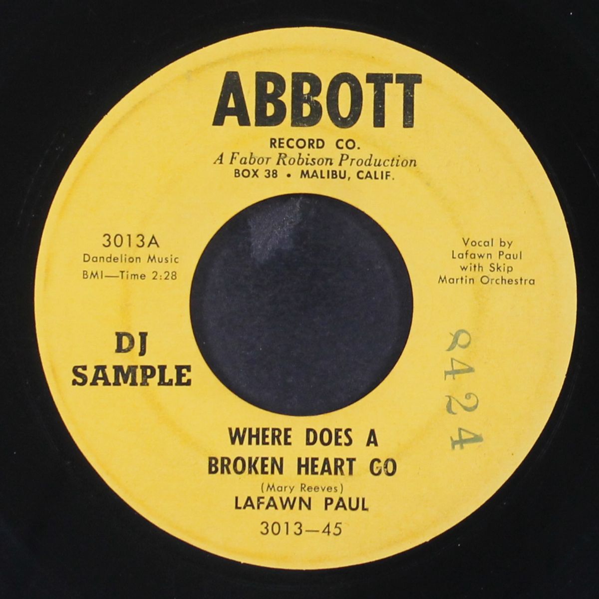 where does a broken heart go / sundown by LAFAWN PAUL