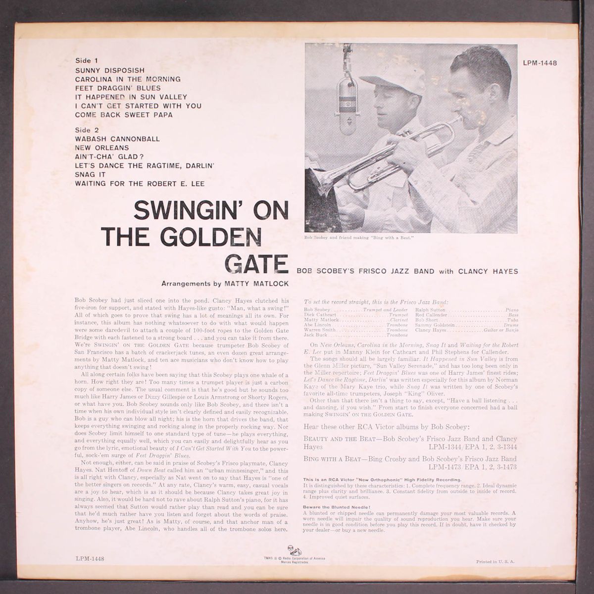 swingin' on the golden gate by BOB SCOBEY