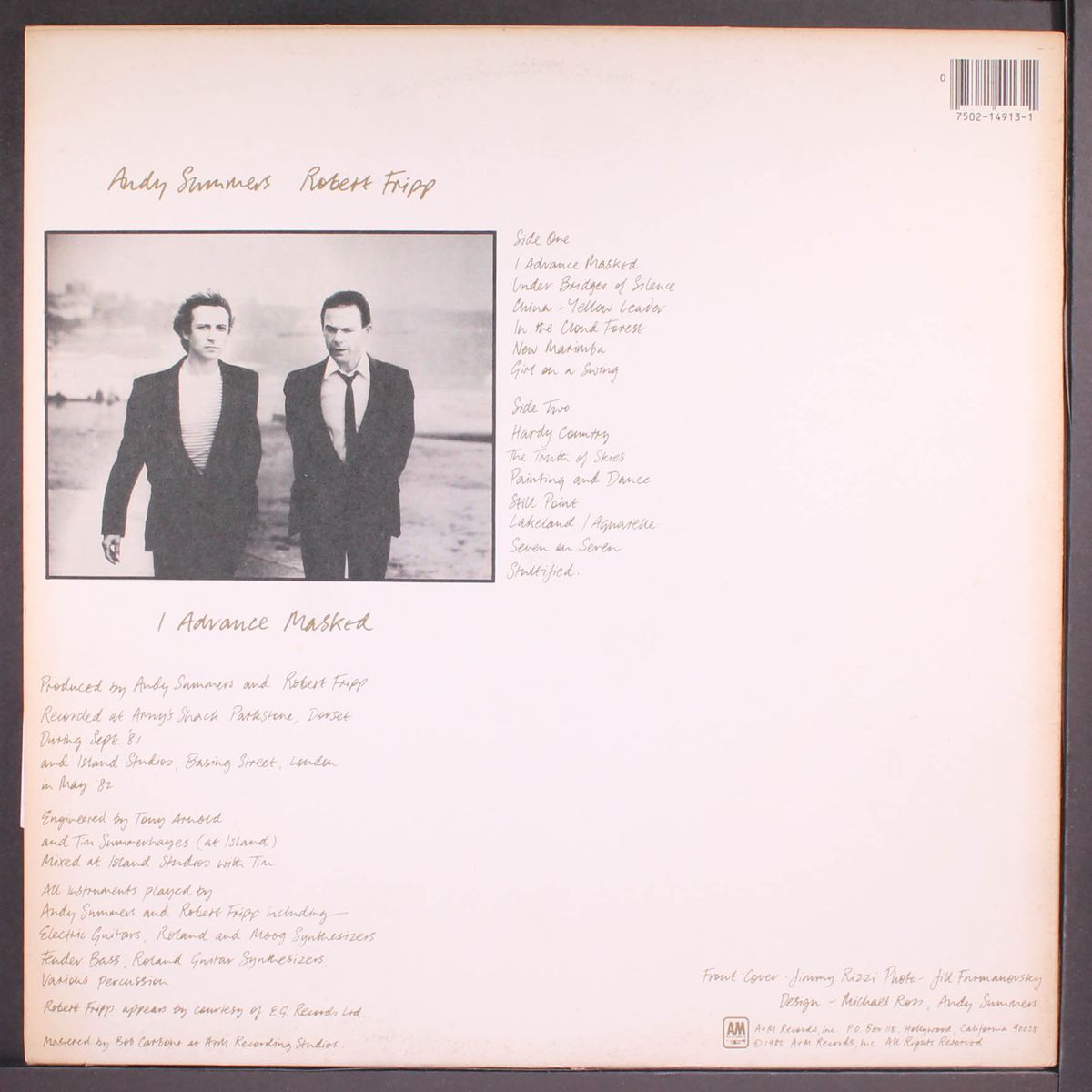 i advance masked by ANDY SUMMERS & ROBERT FRIPP