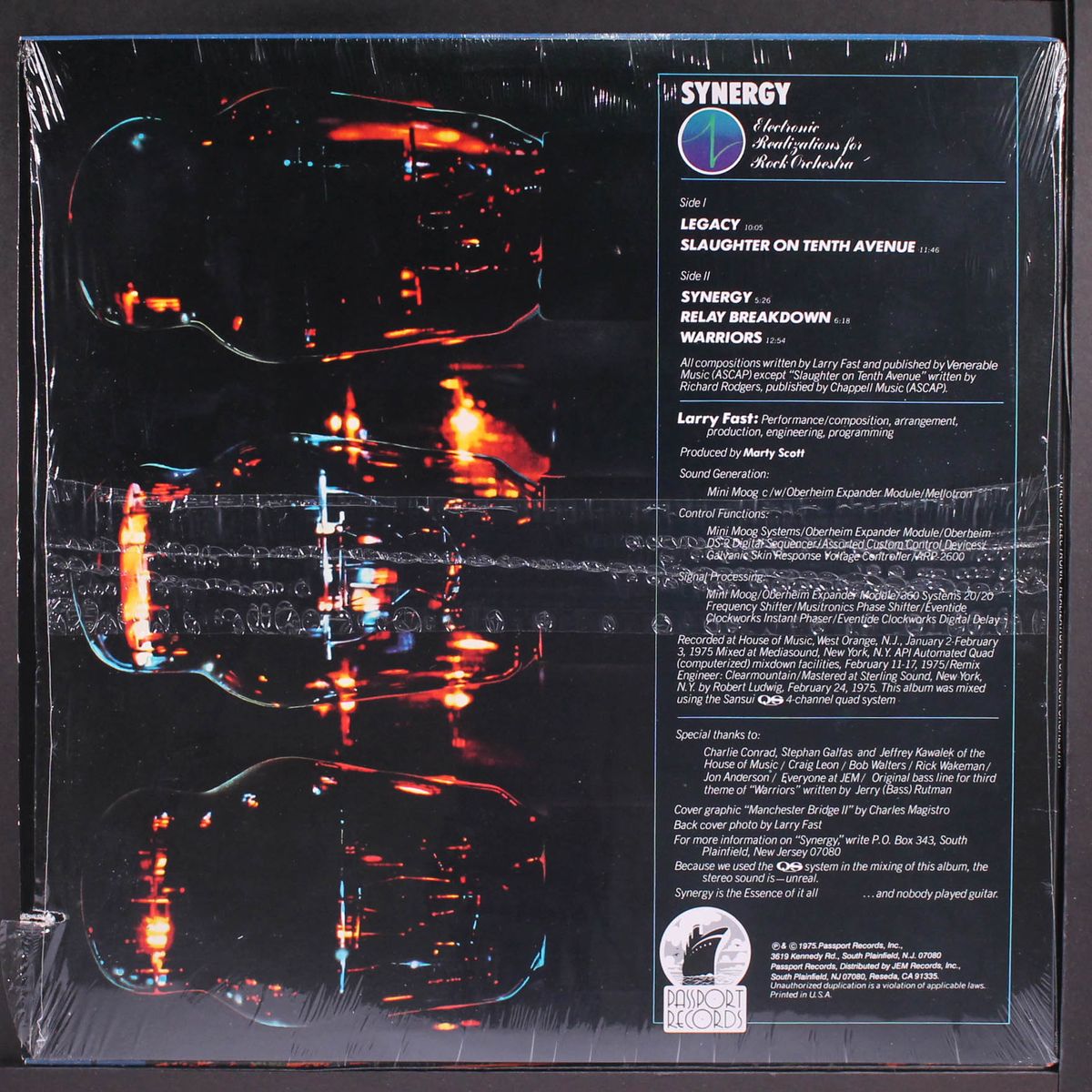 electronic realizations for rock orchestra by SYNERGY