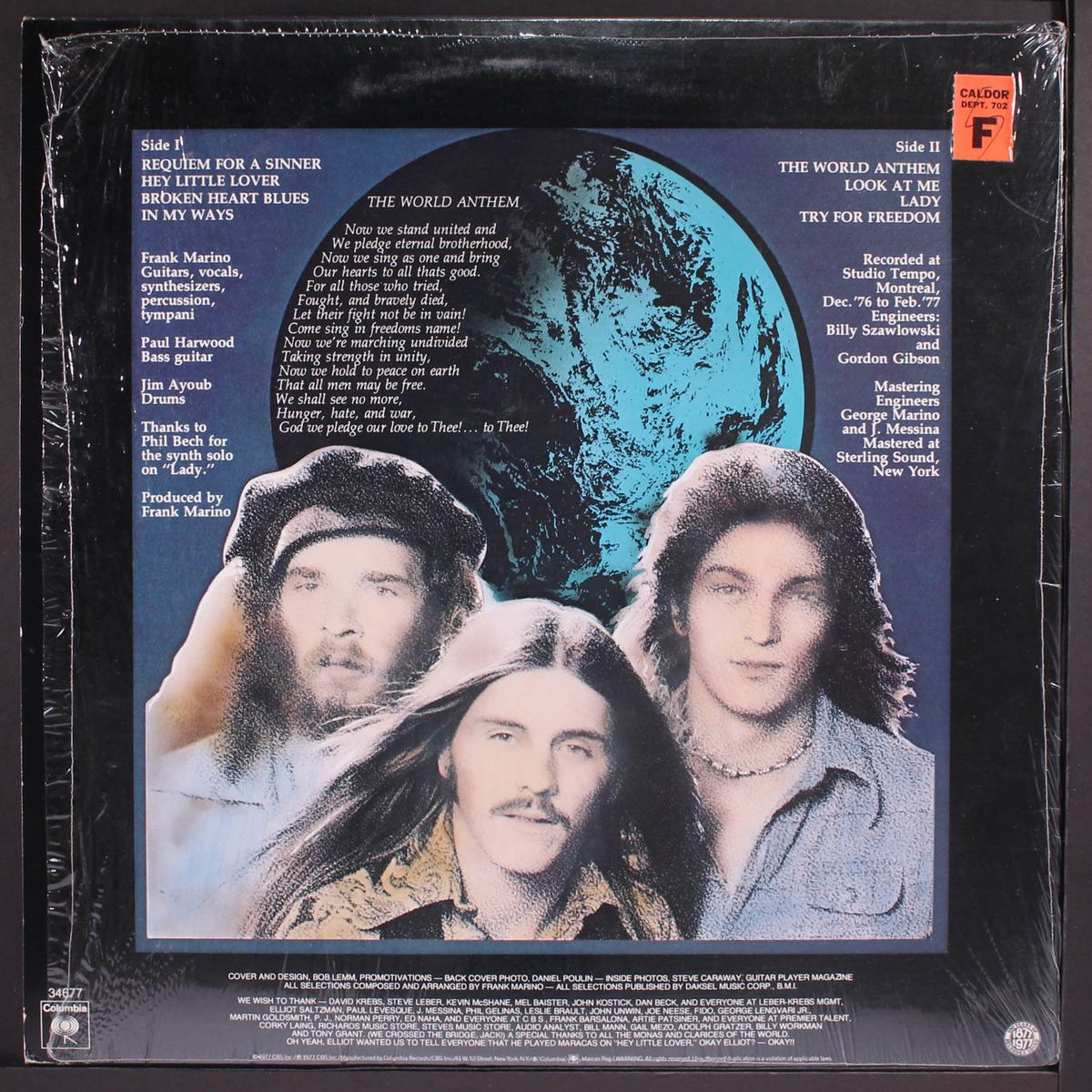 world anthem by FRANK MARINO & MAHOGANY RUSH
