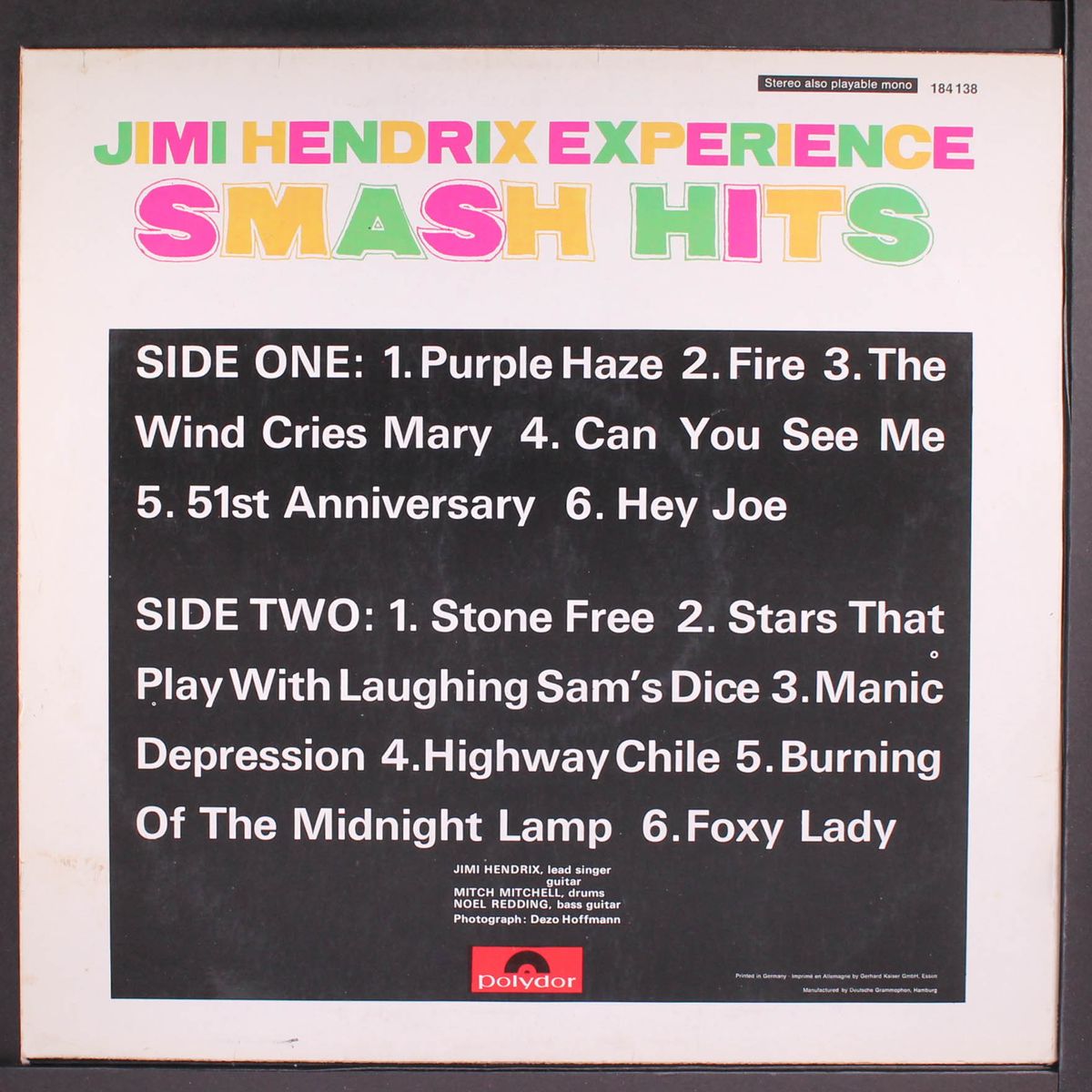 smash hits by JIMI HENDRIX EXPERIENCE