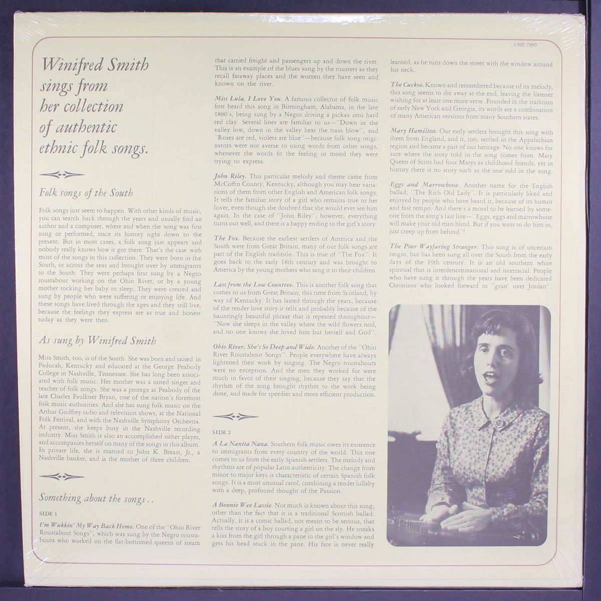 folk songs of the south by WINIFRED SMITH