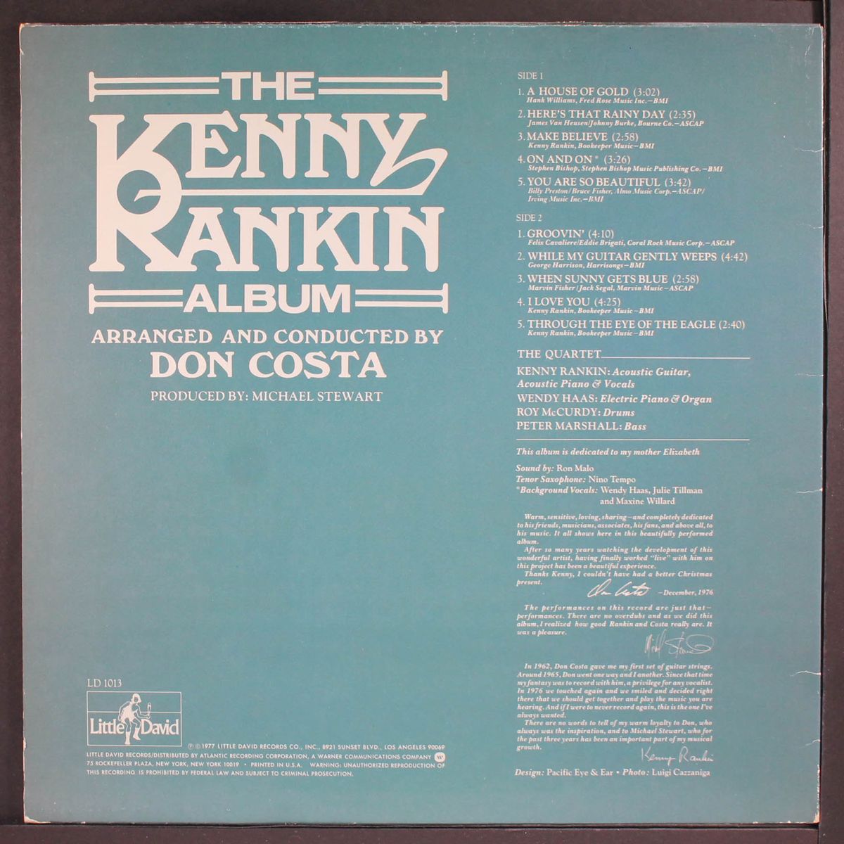 the kenny rankin album by KENNY RANKIN