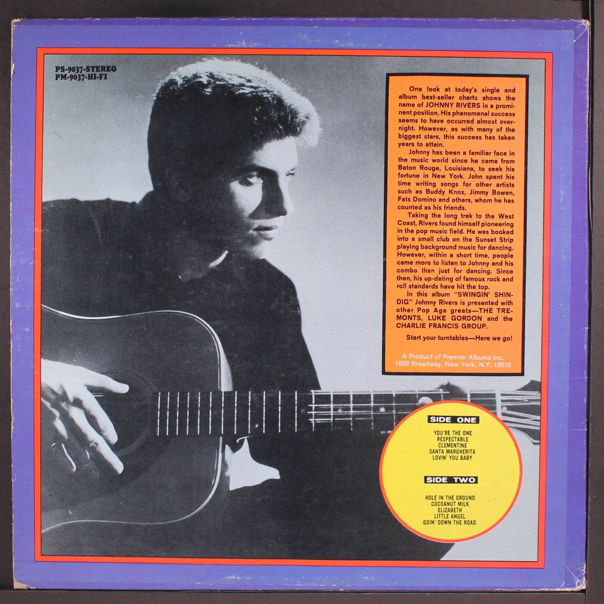 swingin' shindig by JOHNNY RIVERS, ETC