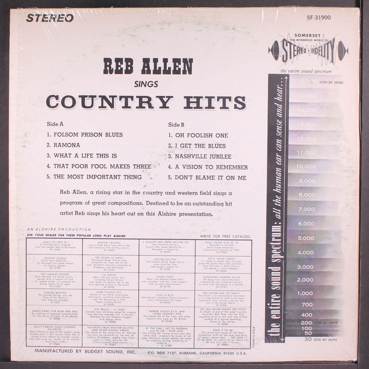 country hits by REB ALLEN