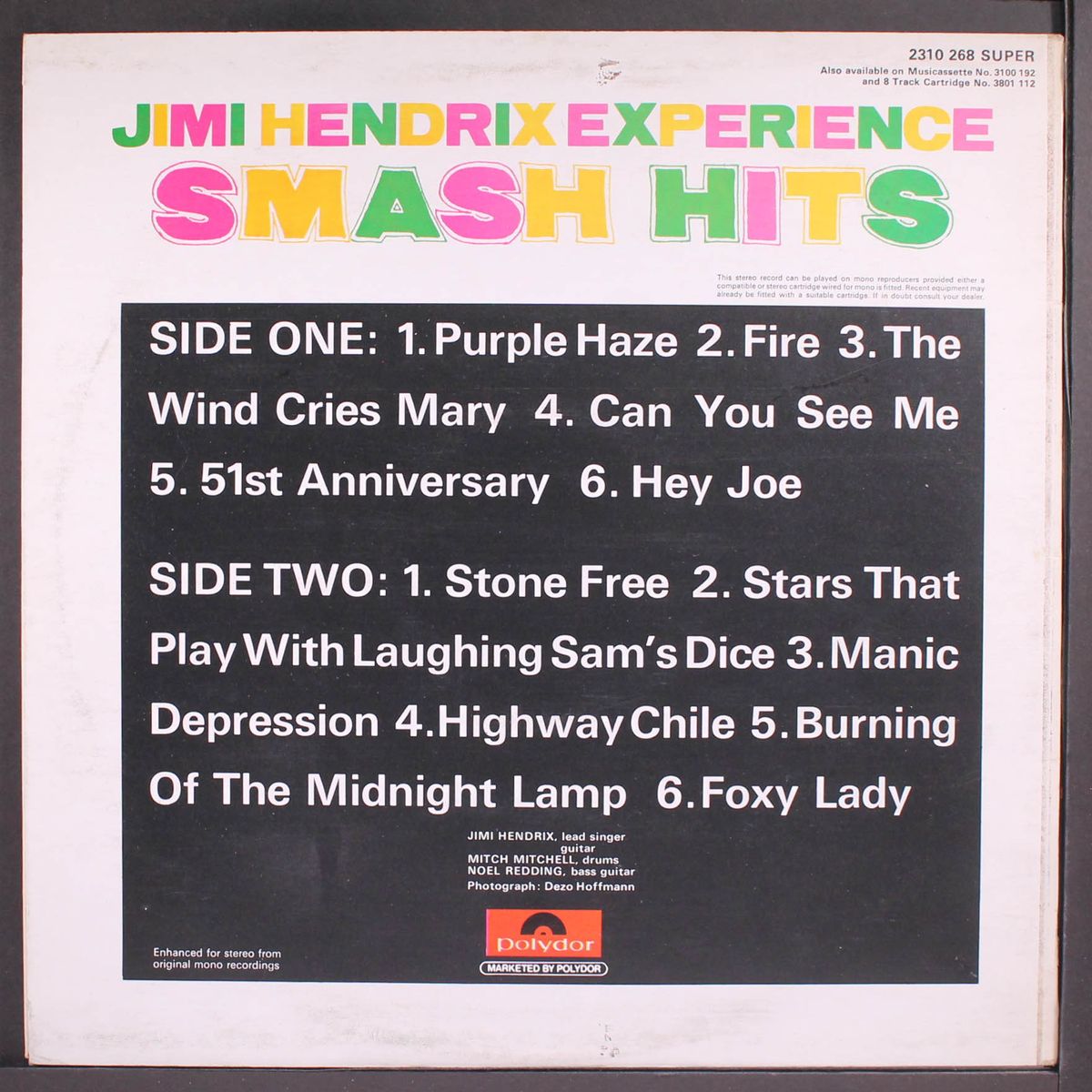 smash hits by JIMI HENDRIX EXPERIENCE