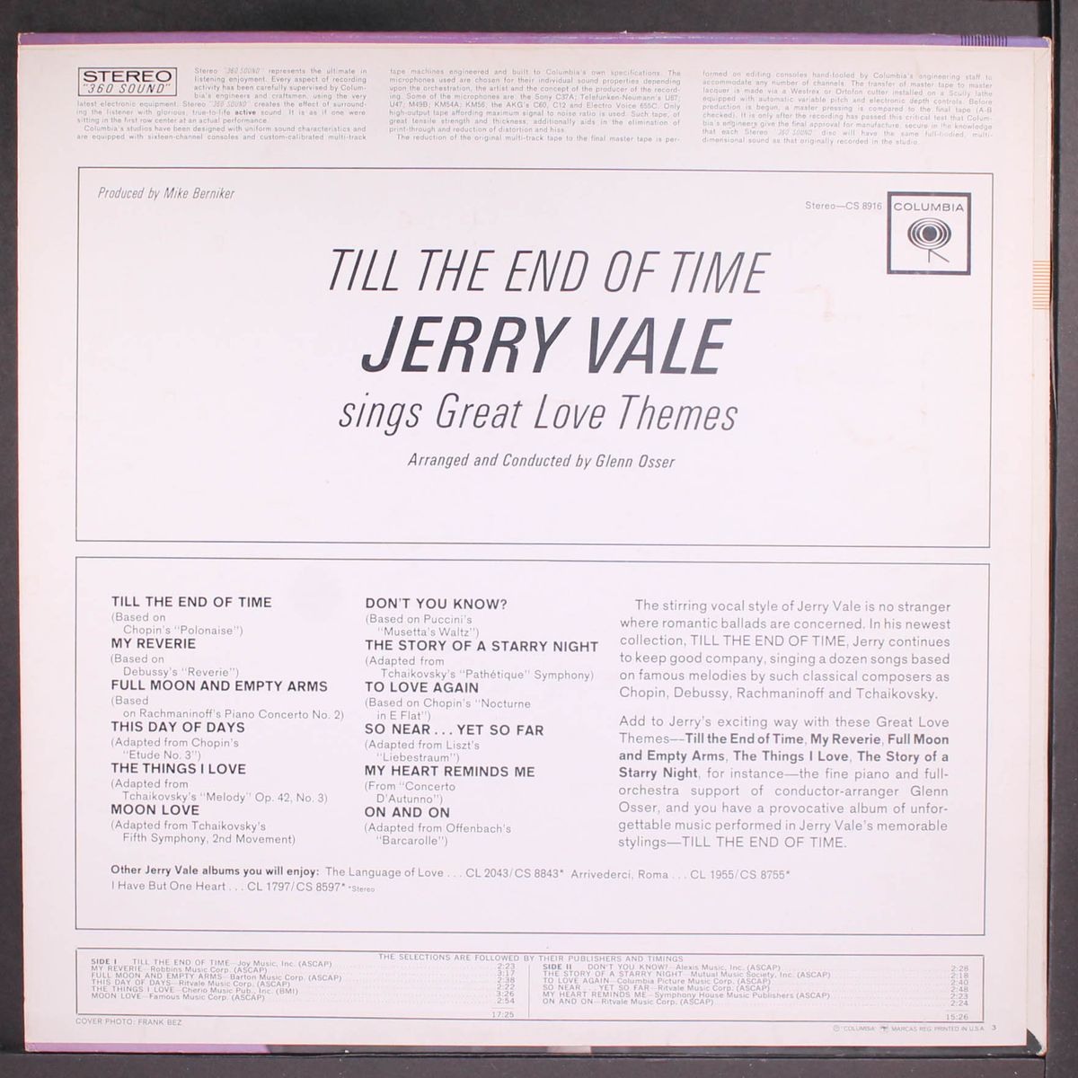 till the end of time by JERRY VALE