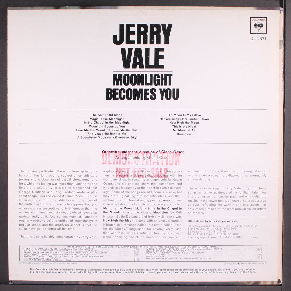 moonlight becomes you by JERRY VALE
