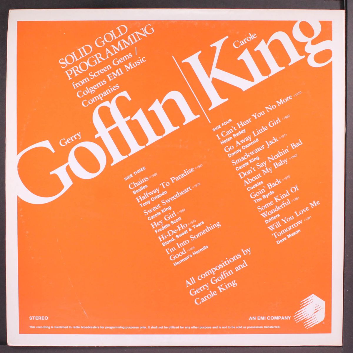 goffin/king solid gold programming by VARIOUS