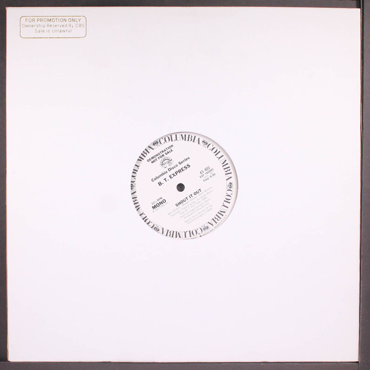 shout it out / mono by B.T. EXPRESS