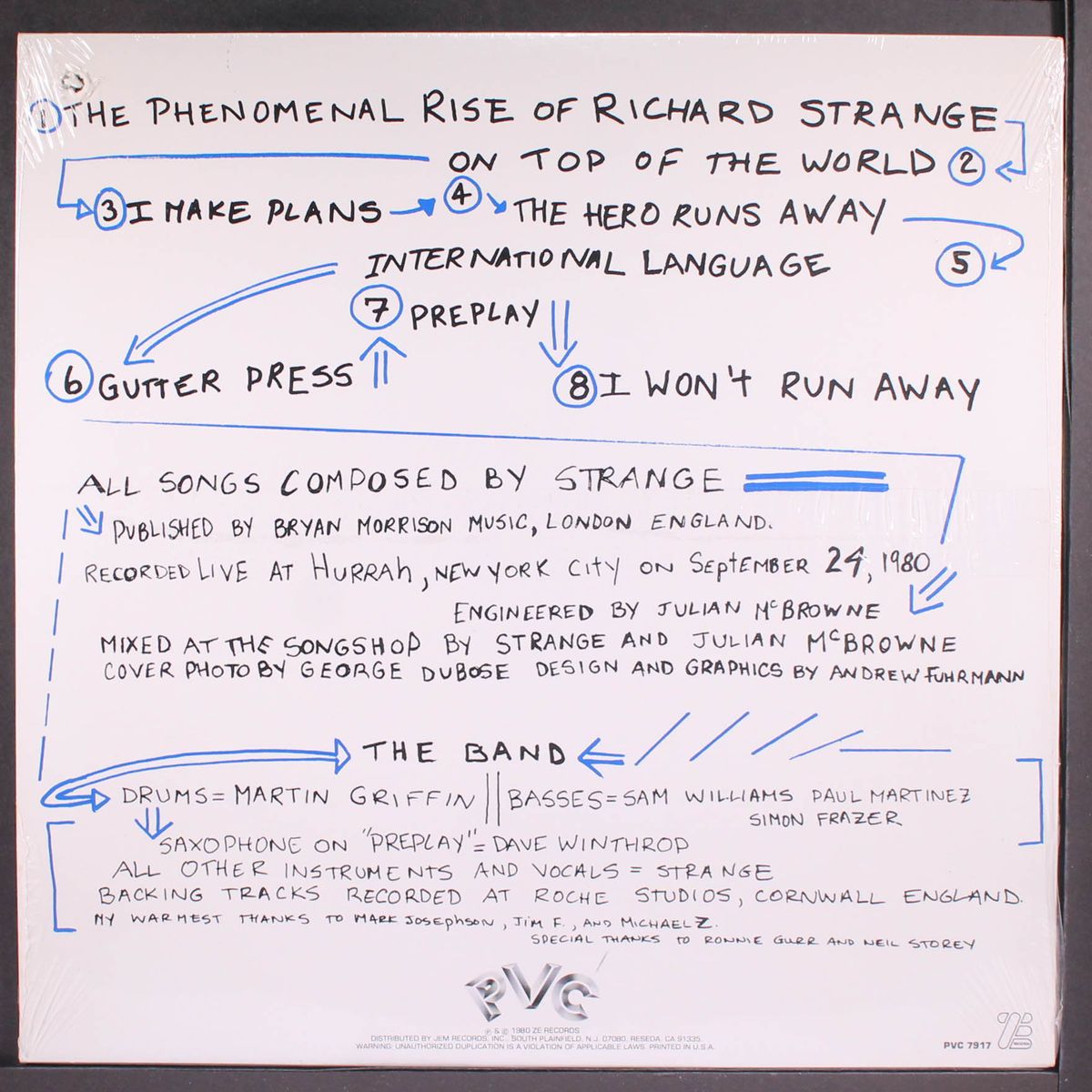 the live rise of richard strange by RICHARD STRANGE