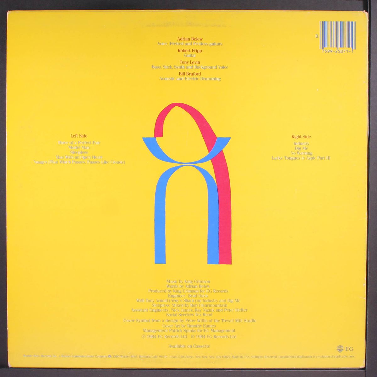 three of a perfect pair by KING CRIMSON