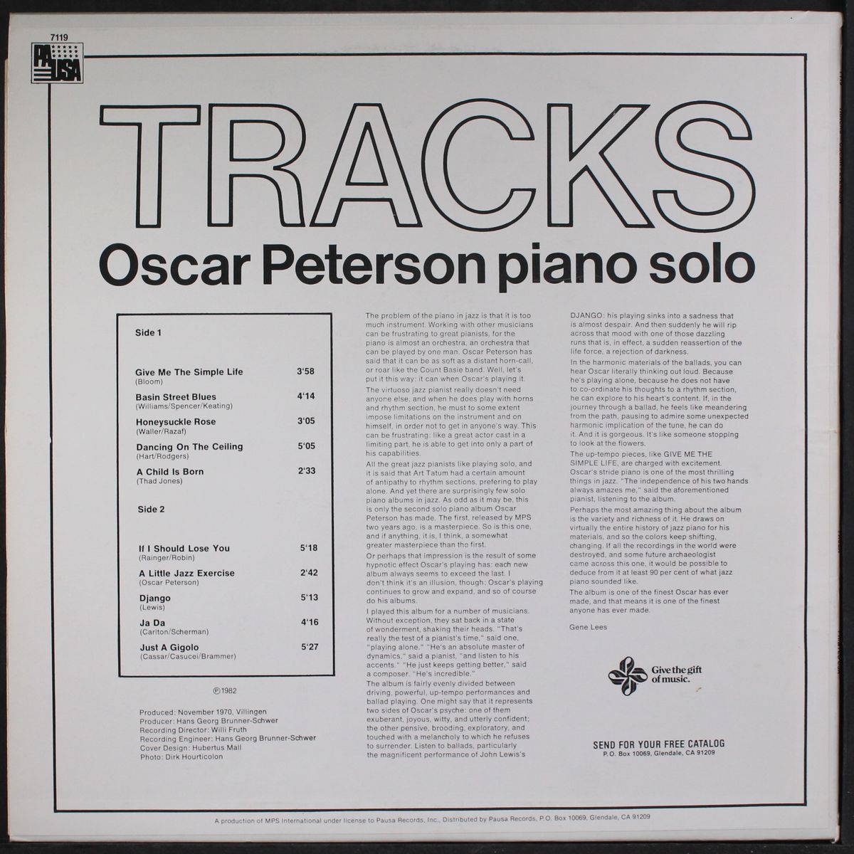 tracks by OSCAR PETERSON