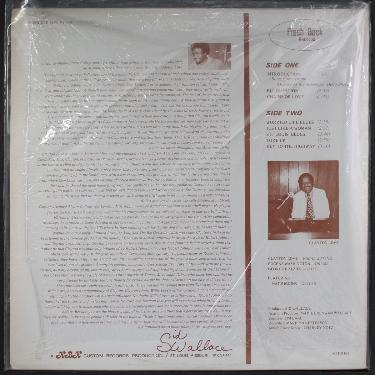 sings mississippi music, mud & misery by CLAYTON LOVE