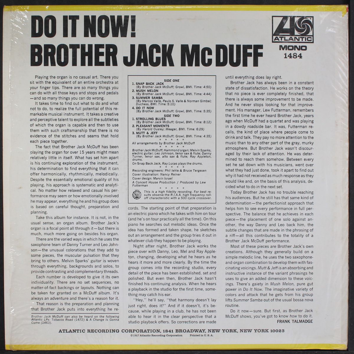 do it now! by BROTHER JACK MCDUFF