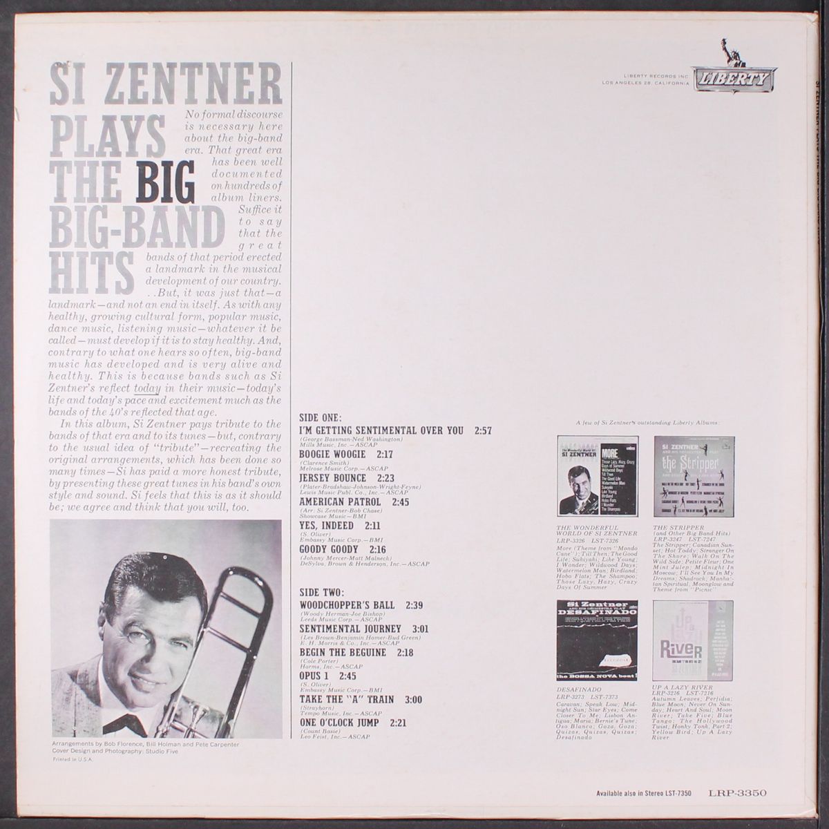 plays the big band hits by SI ZENTNER