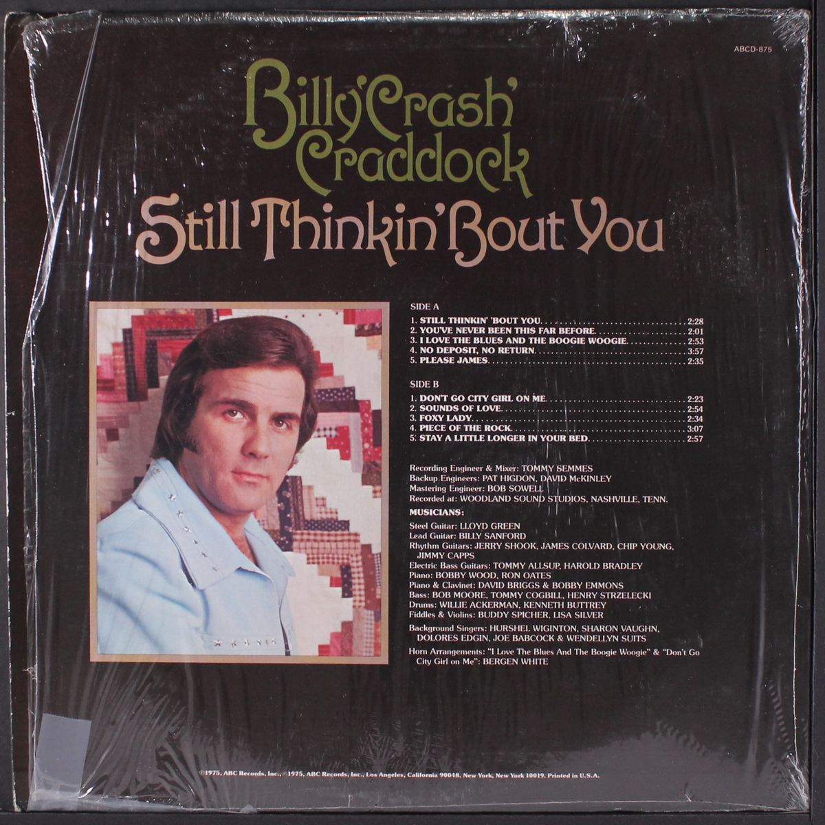 still thinkin' bout you by BILLY "CRASH" CRADDOCK