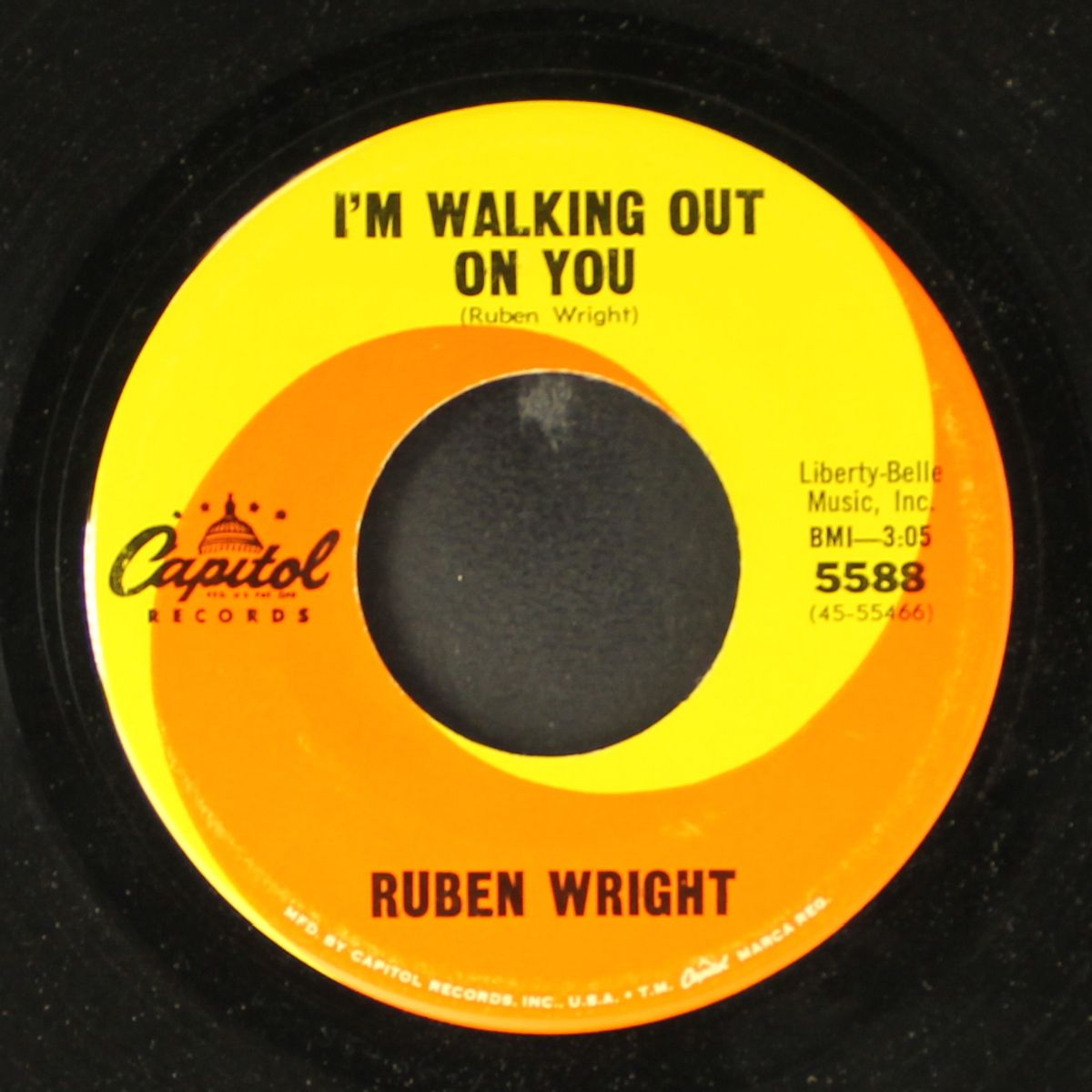 hey girl / i'm walking out on you by RUBEN WRIGHT