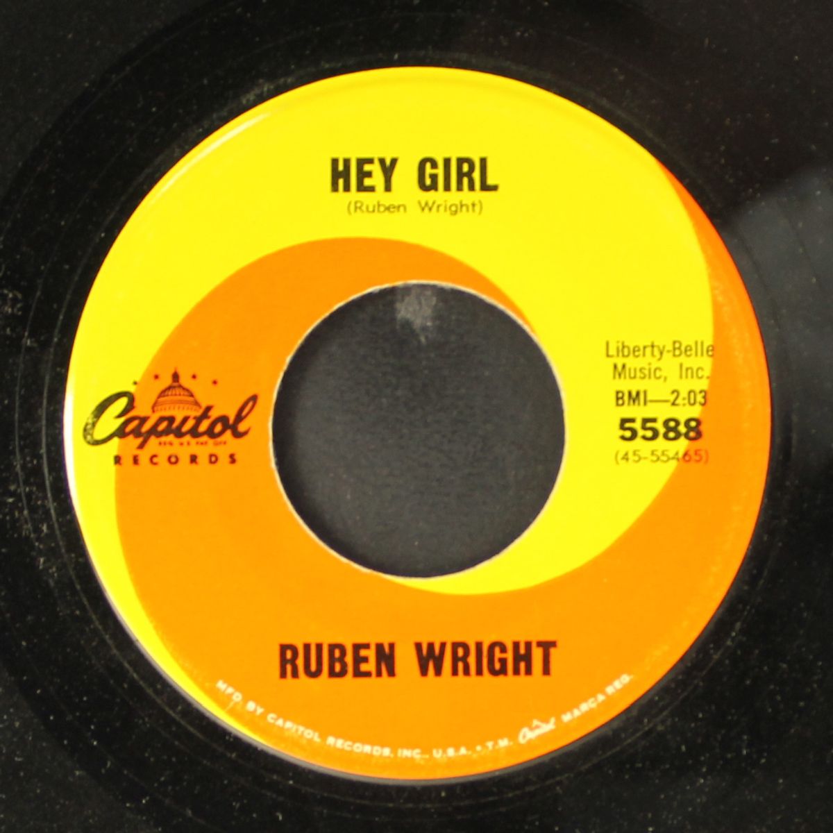 hey girl / i'm walking out on you by RUBEN WRIGHT