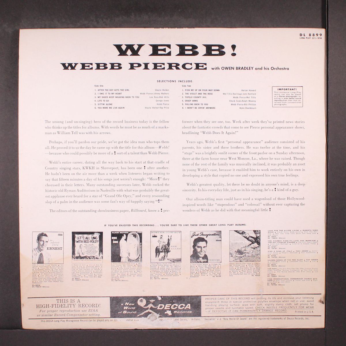 webb! by WEBB PIERCE