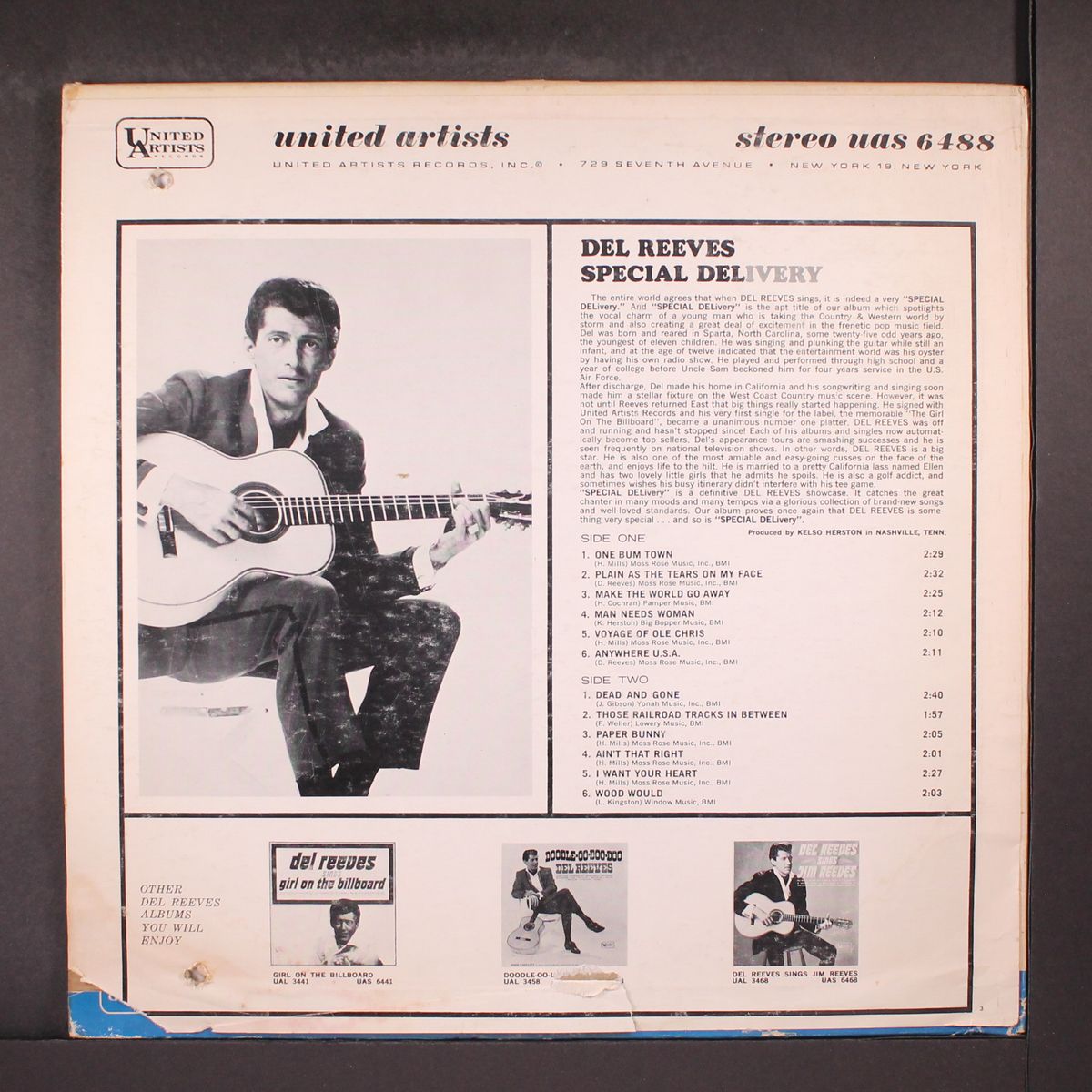 special delivery by DEL REEVES