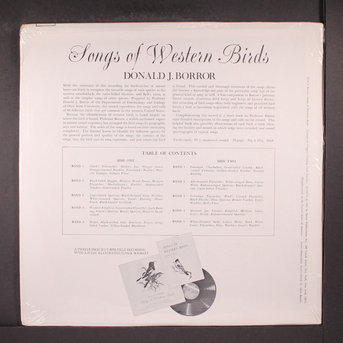 songs of western birds by DONALD J. BORROR