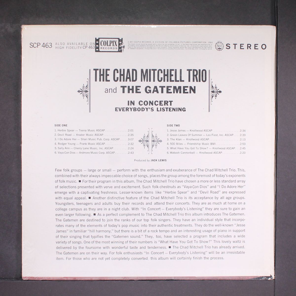 in concert by CHAD MITCHELL TRIO / GATEMEN