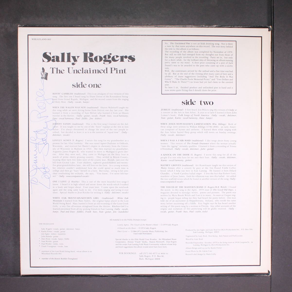 the unclaimed pint by SALLY ROGERS