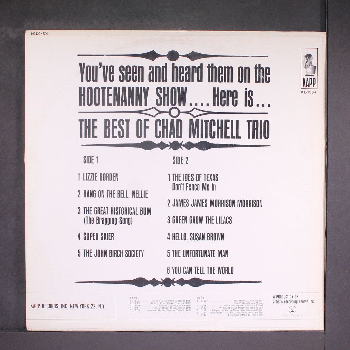 best of by CHAD MITCHELL TRIO