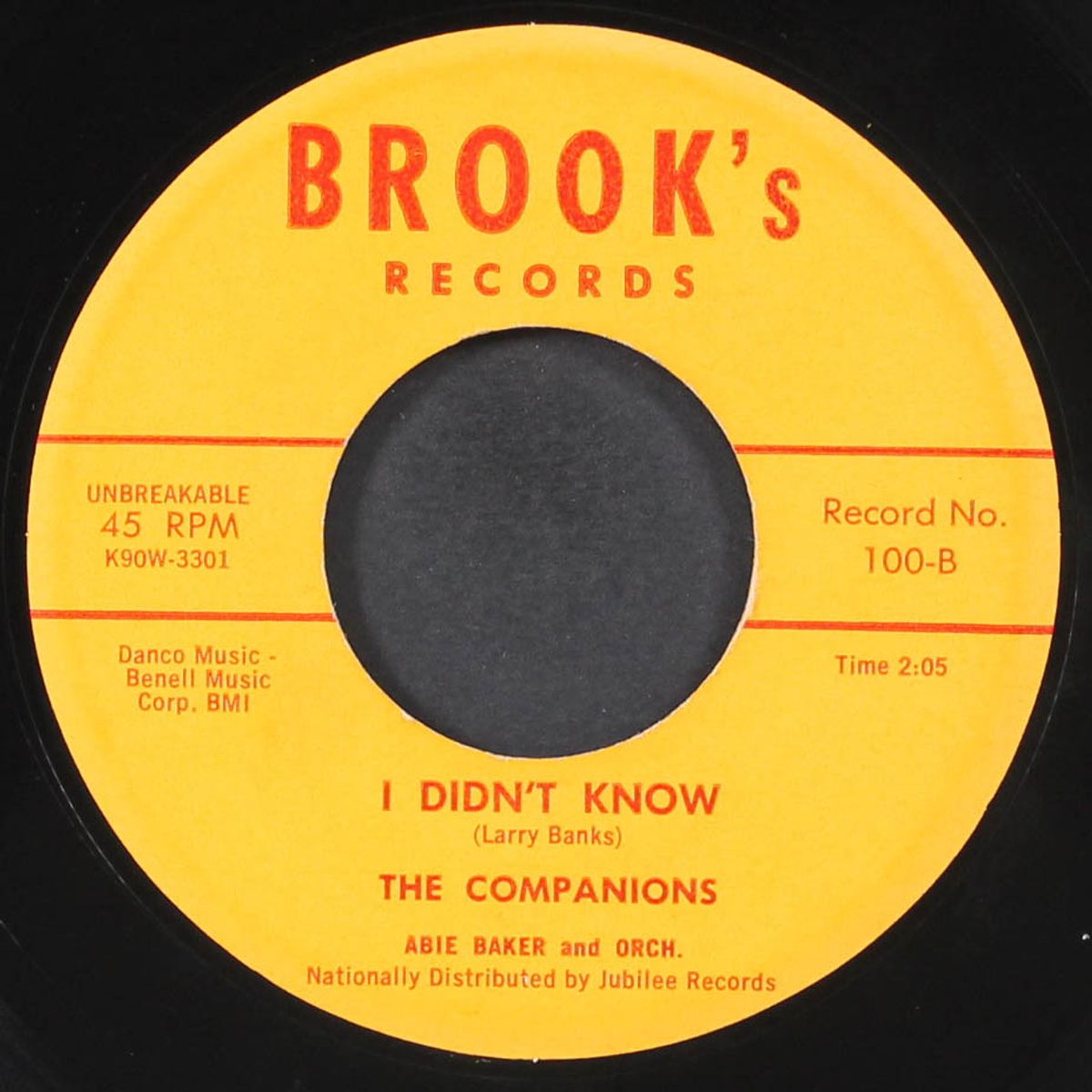 i didn't know / why oh why baby by COMPANIONS