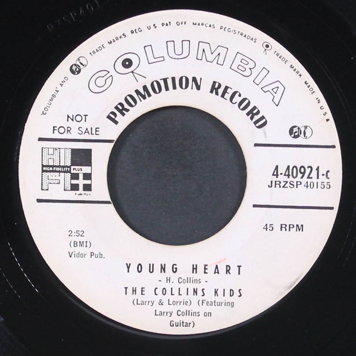 hop, skip and jump / young heart by COLLINS KIDS