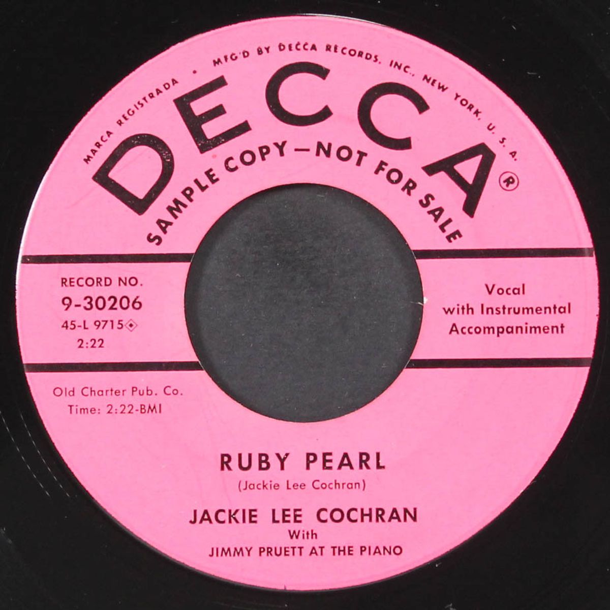 ruby pearl / mama don't you think i know by JACKIE LEE COCHRAN