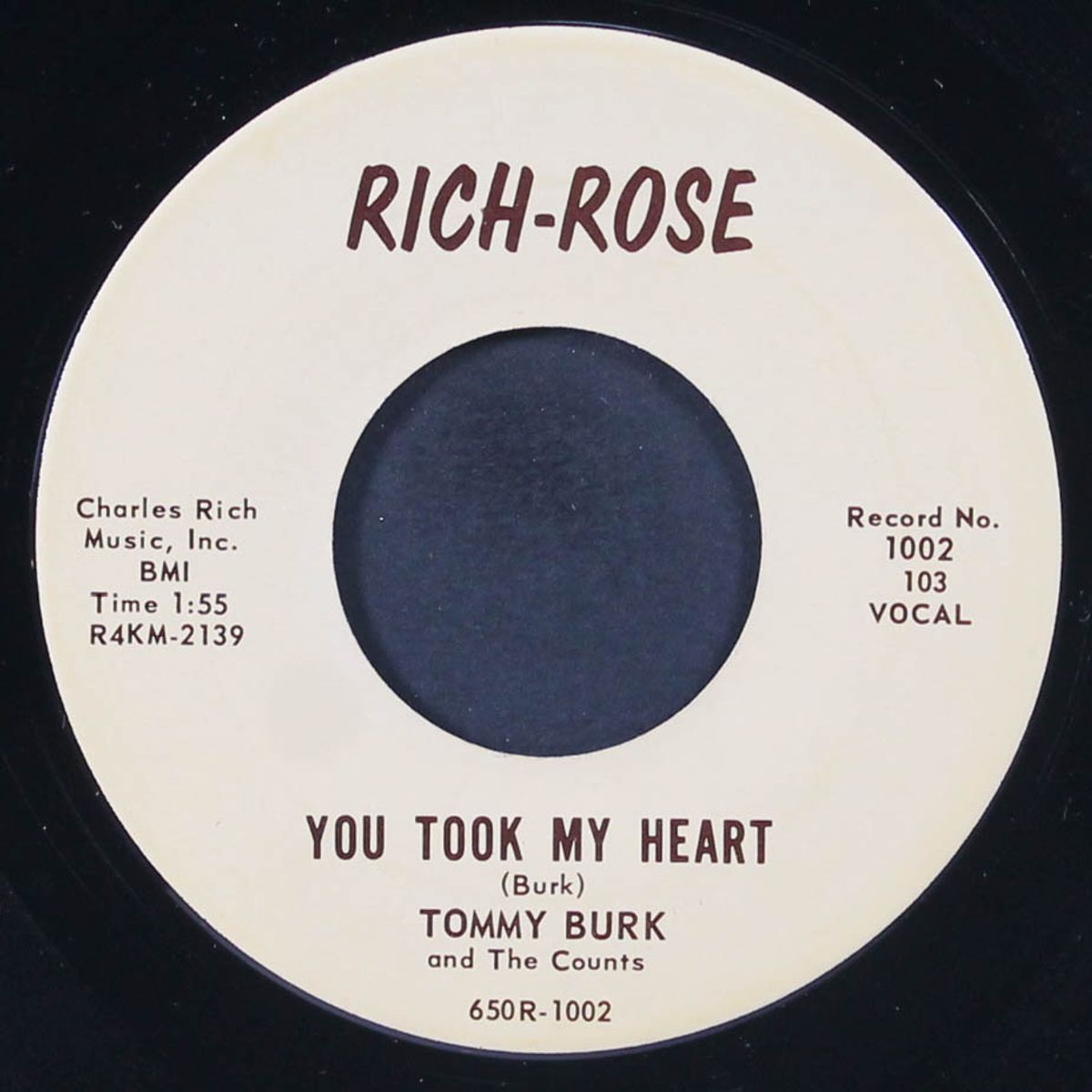 you took my heat / george's theme by TOMMY BURK & COUNTS