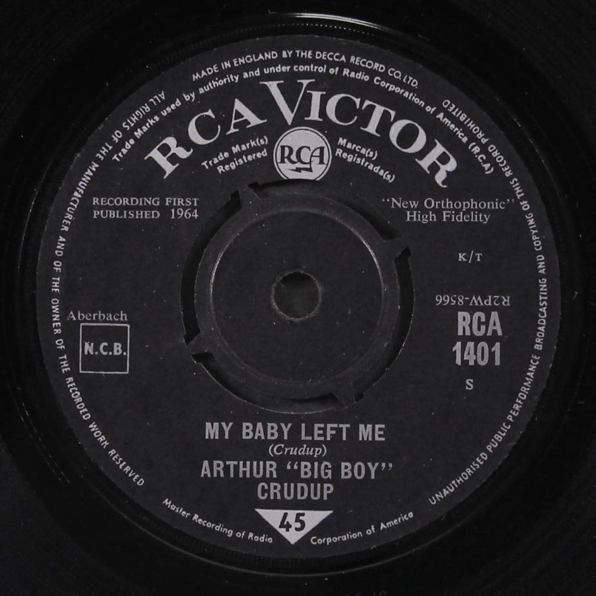 my baby left me / i don't know it by ARTHUR 'BIG BOY' CRUDUP