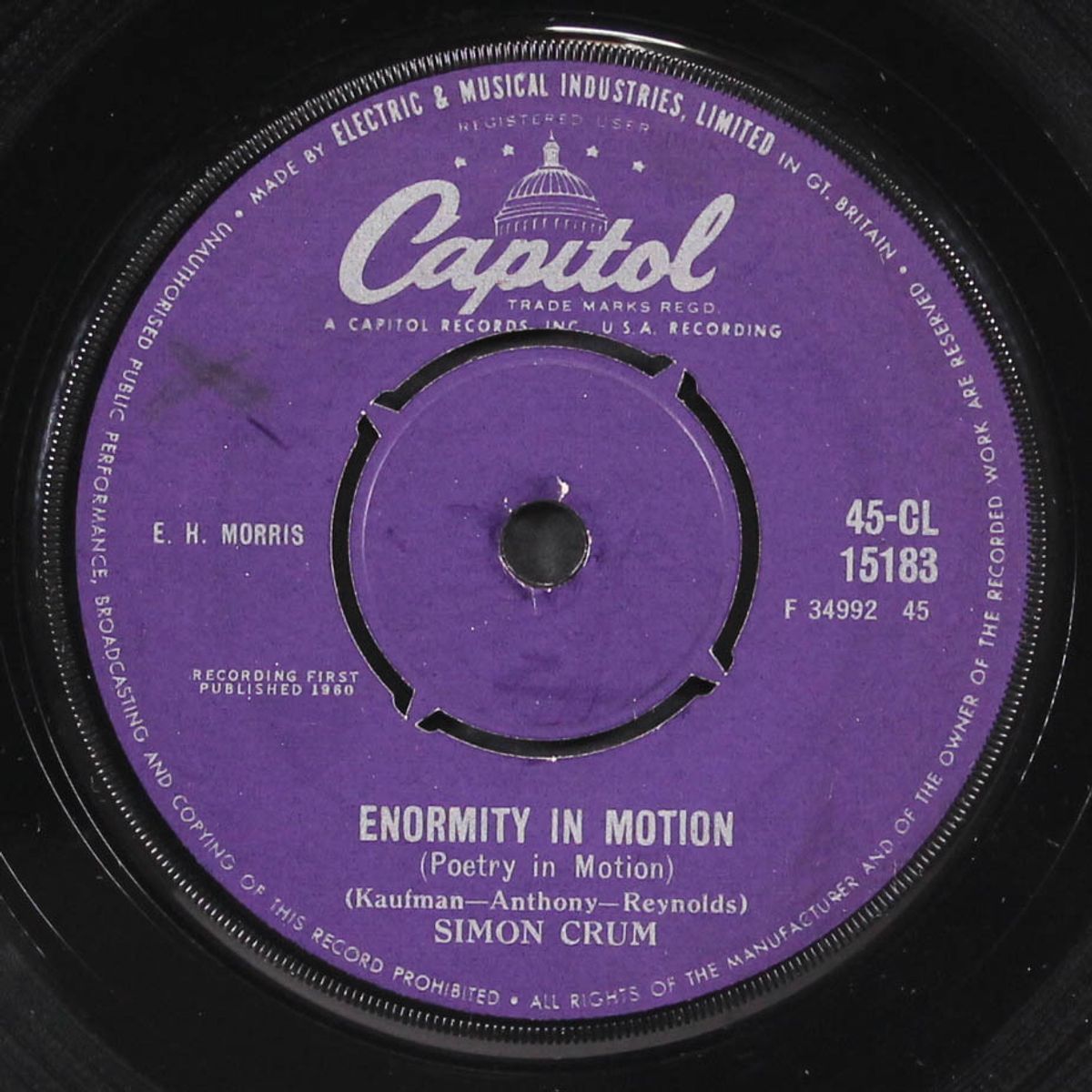 enormity in motion / cuzz yore so sweet by SIMON CRUM