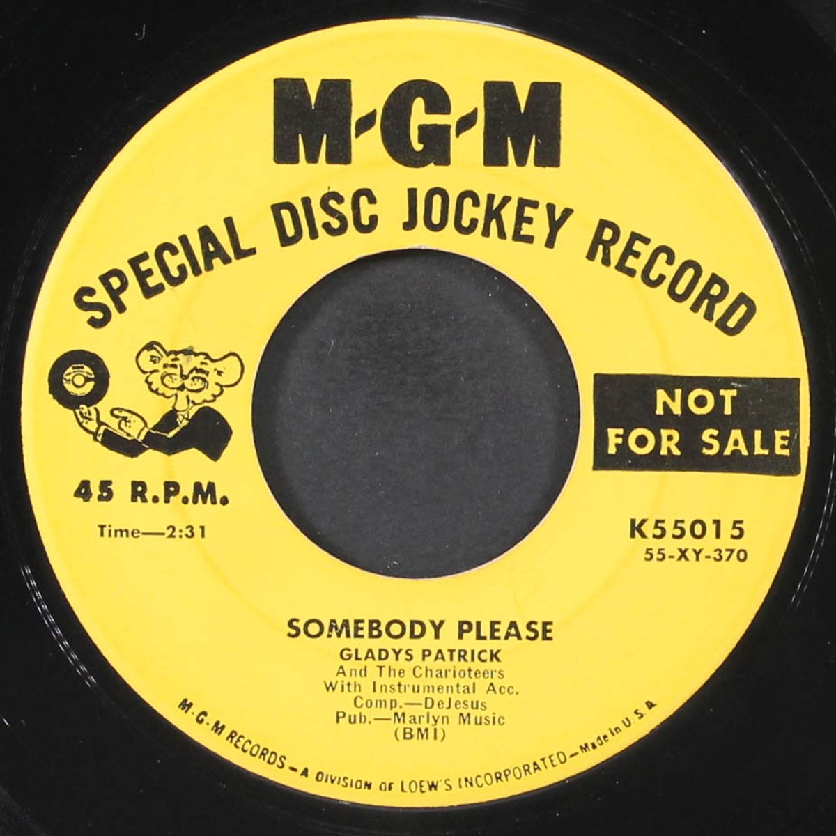 somebody please / love is a wailing thing by GLADYS PATRICK