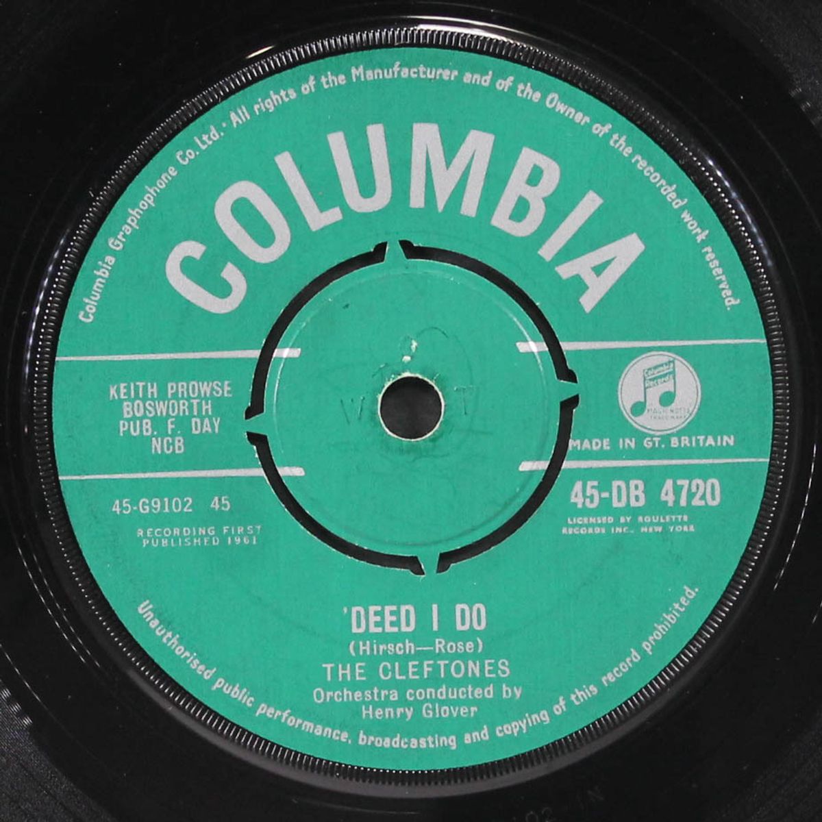 for sentimental reasons / 'deed i do by CLEFTONES