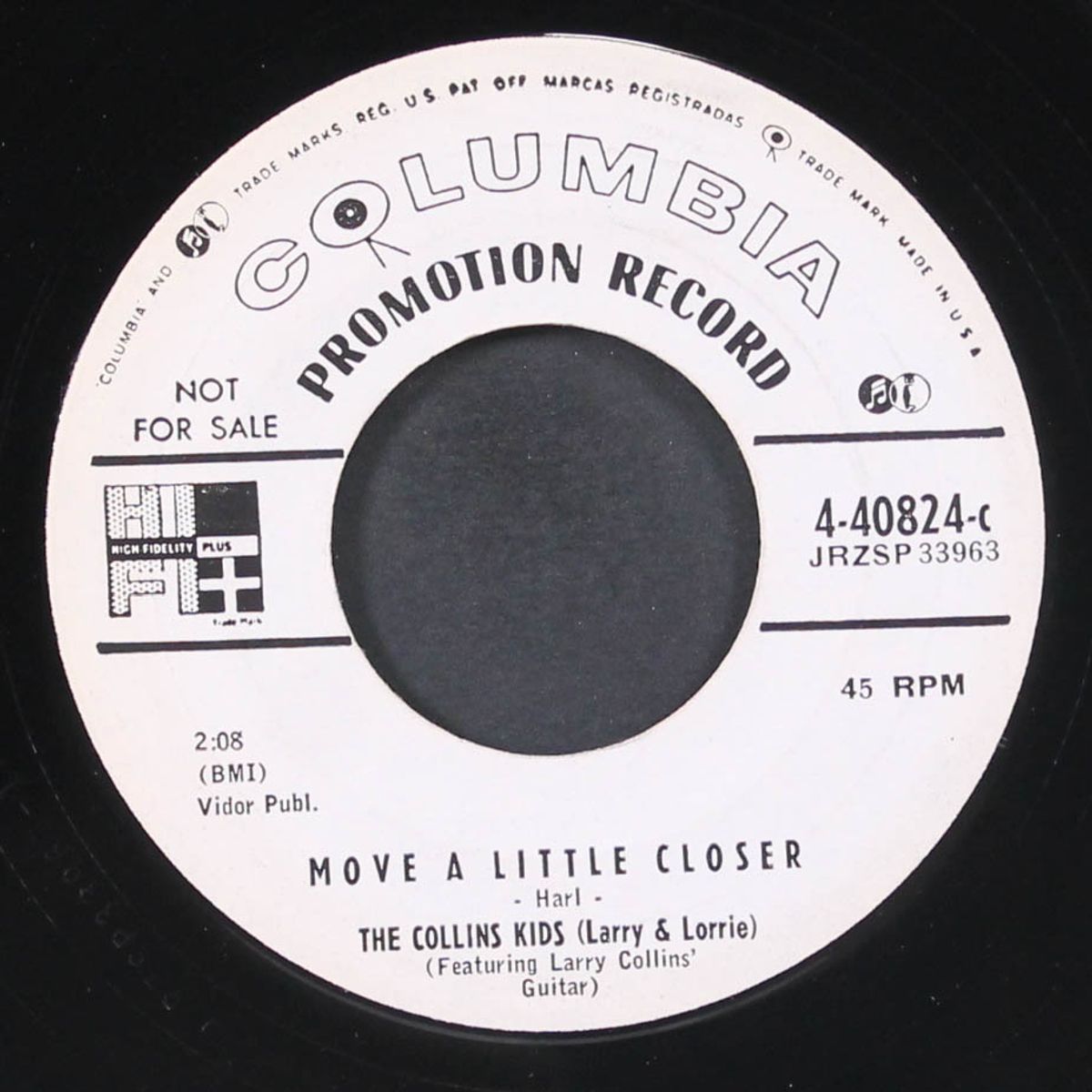 go away don't bother me / move a little closer by COLLINS KIDS