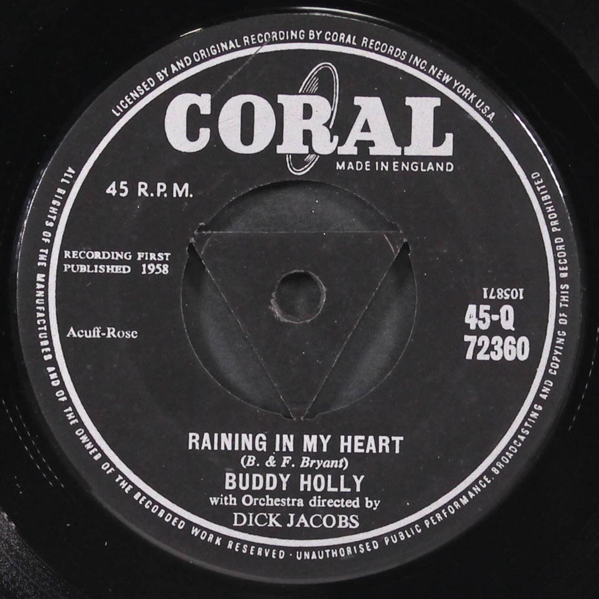it doesn't matter anymore / raining in my heart by BUDDY HOLLY