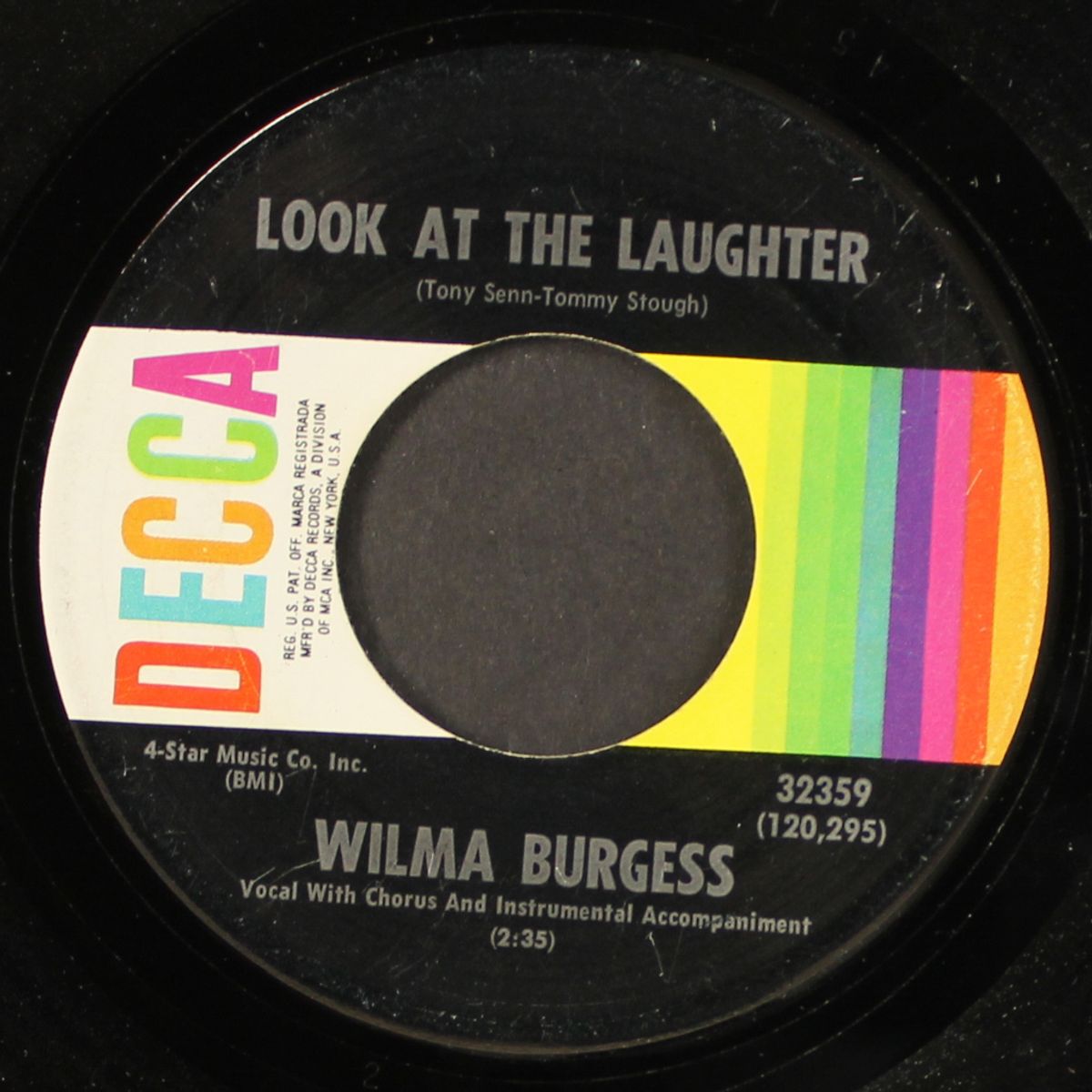 sweet promises / look at the laughter by WILMA BURGESS