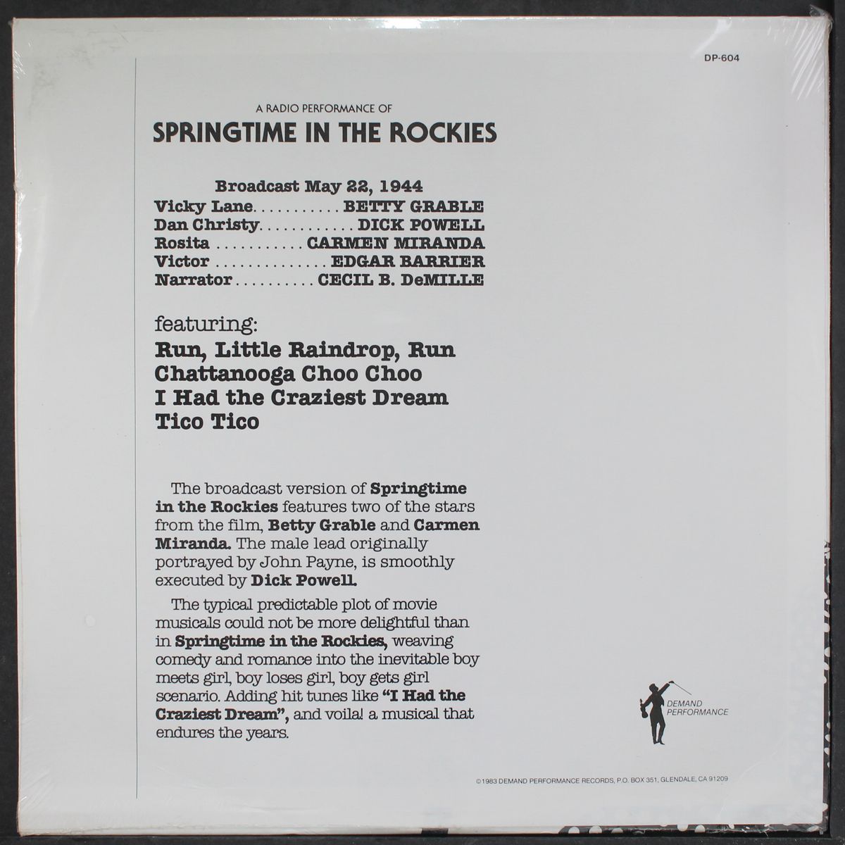 springtime in the rockies by ORIGINAL RADIO BROADCAST