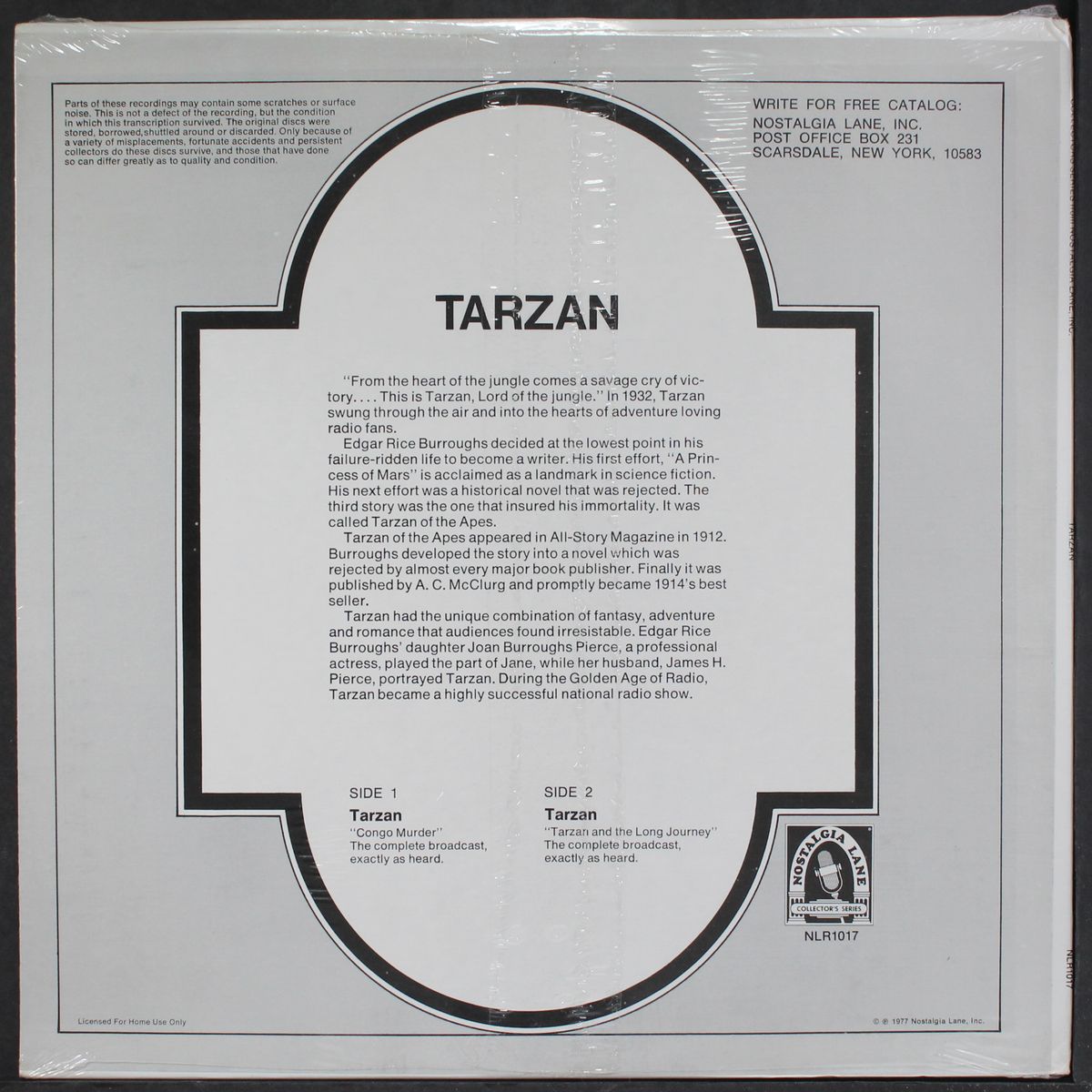 tarzan by ORIGINAL RADIO BROADCAST